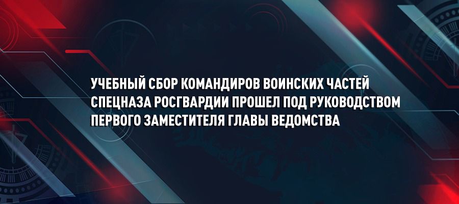 Под руководством генерал-полковника Виктора Стригунова прошел учебно-методический сбор с командирами воинских частей специального назначения Росгвардии