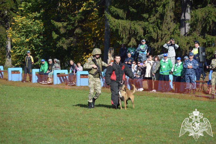 Курсанты Пермского военного института Росгвардии приняли участие в церемонии открытия Всероссийских соревнований по служебному собаководству