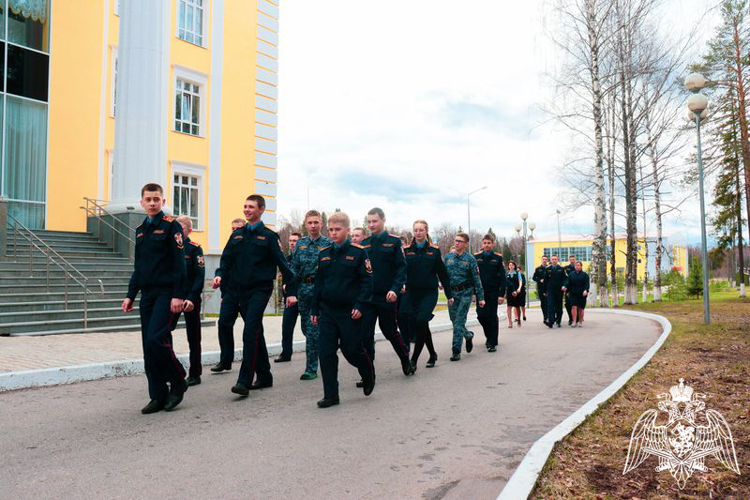 В Пермском кадетском президентском училище Росгвардии прошло межведомственное комплексное пожарно-тактическое учение