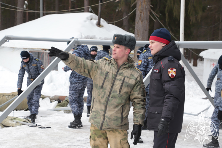 В Пермском президентском кадетском училище Росгвардии состоялся учебно-полевой выход