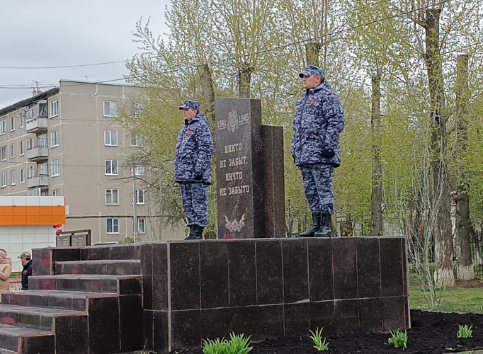 В Прикамье в день Великой Победы военнослужащие и сотрудники Росгвардии приняли участие в торжественных мероприятиях