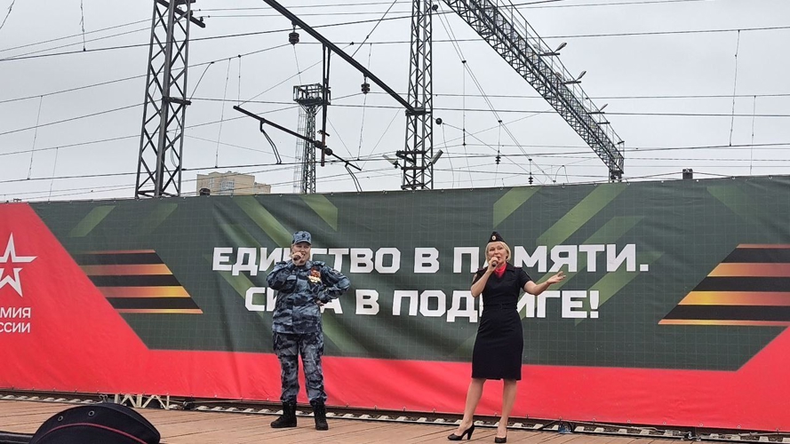 Сотрудники Управления Росгвардии по Пермскому краю выступили на платформе агитационного поезда
