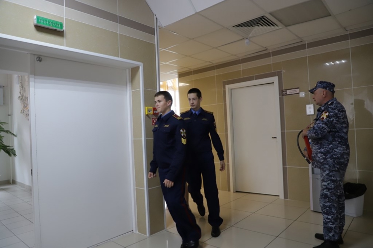 В Пермском президентском кадетском училище Росгвардии прошли пожарно-тактические учения