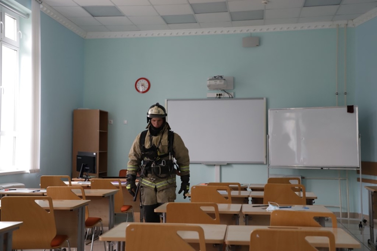 В Пермском президентском кадетском училище Росгвардии прошли пожарно-тактические учения