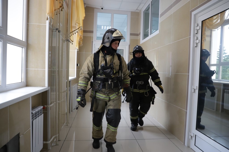 В Пермском президентском кадетском училище Росгвардии прошли пожарно-тактические учения