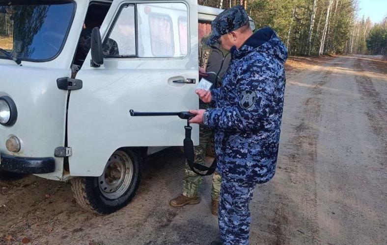 В охотничьих угодьях Пермского края проведен проверочный рейд при участии Росгвардии