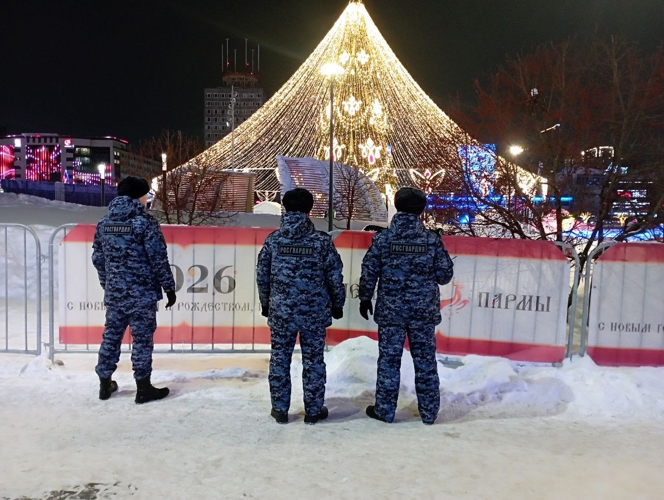 Пермские росгвардейцы обеспечили охрану общественного порядка в новогоднюю ночь