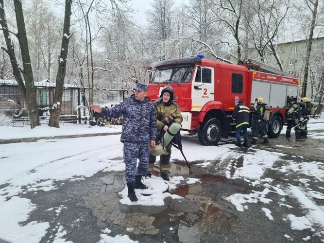Росгвардейцы приняли участие в межведомственном пожарно-тактическом занятие 