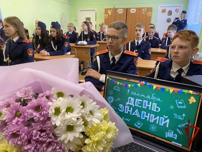 В День знаний торжественно открылся профильный класс Росгвардии в Пермском крае