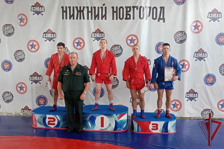 Сотрудник Управления завоевал медаль чемпионата Приволжского округа Росгвардии по самбо